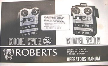 picture of Roberts 770X manual