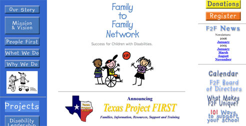 Family to Family Network  Home Web Page