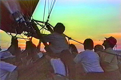 hot air balloons at Harris Branch in Austin, Texas