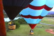 hot air balloons over Austin Texas' Town Lake