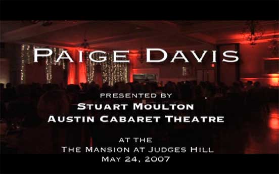 Paige Davis performing for the Austin Cabaret in Austin, Texas