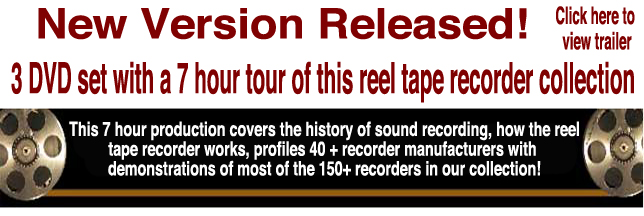 Phantom's Vintage Reel 2 Reel Tape Recorder Online Museum Inventory U to Z