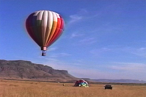 picture from Alpine Texas Hot Air Ballooning event in 1997